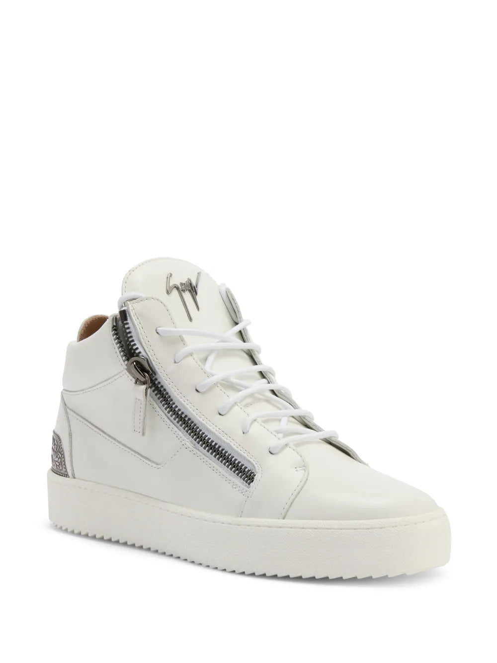 Giuseppe Zanotti Kriss Leather Mid-Top Sneakers