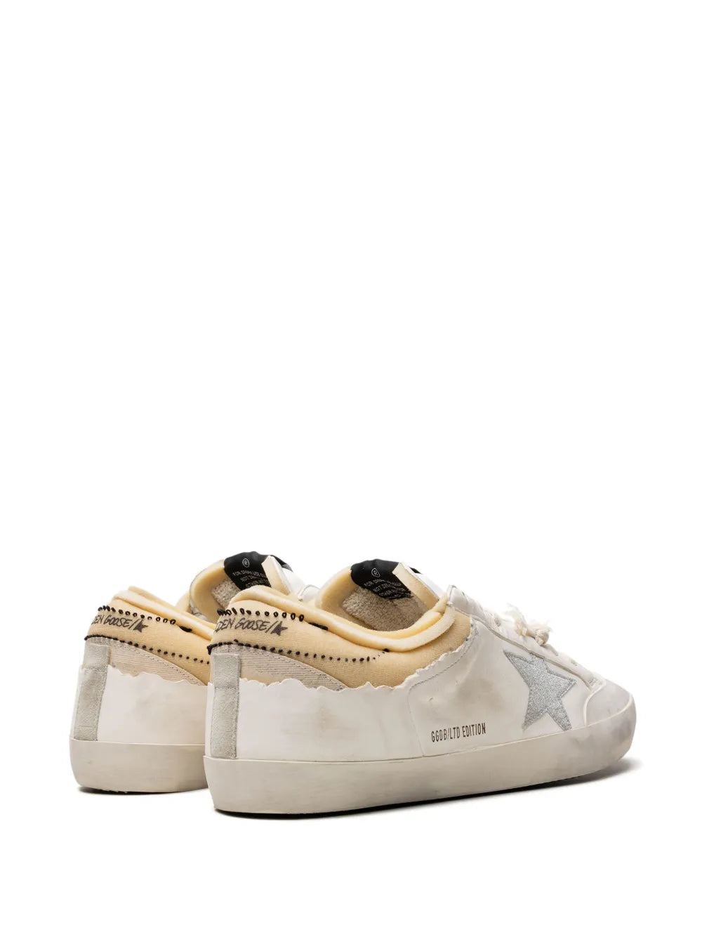 Golden Goose Super-Star Penstar White/Silver/Beige Sneakers