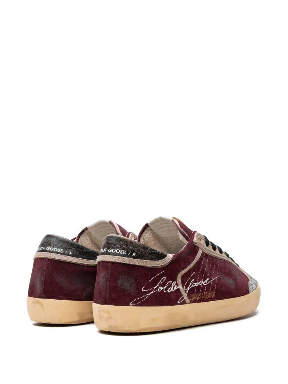 Golden Goose Super-Star Penstar Wine Red/Black Sneakers