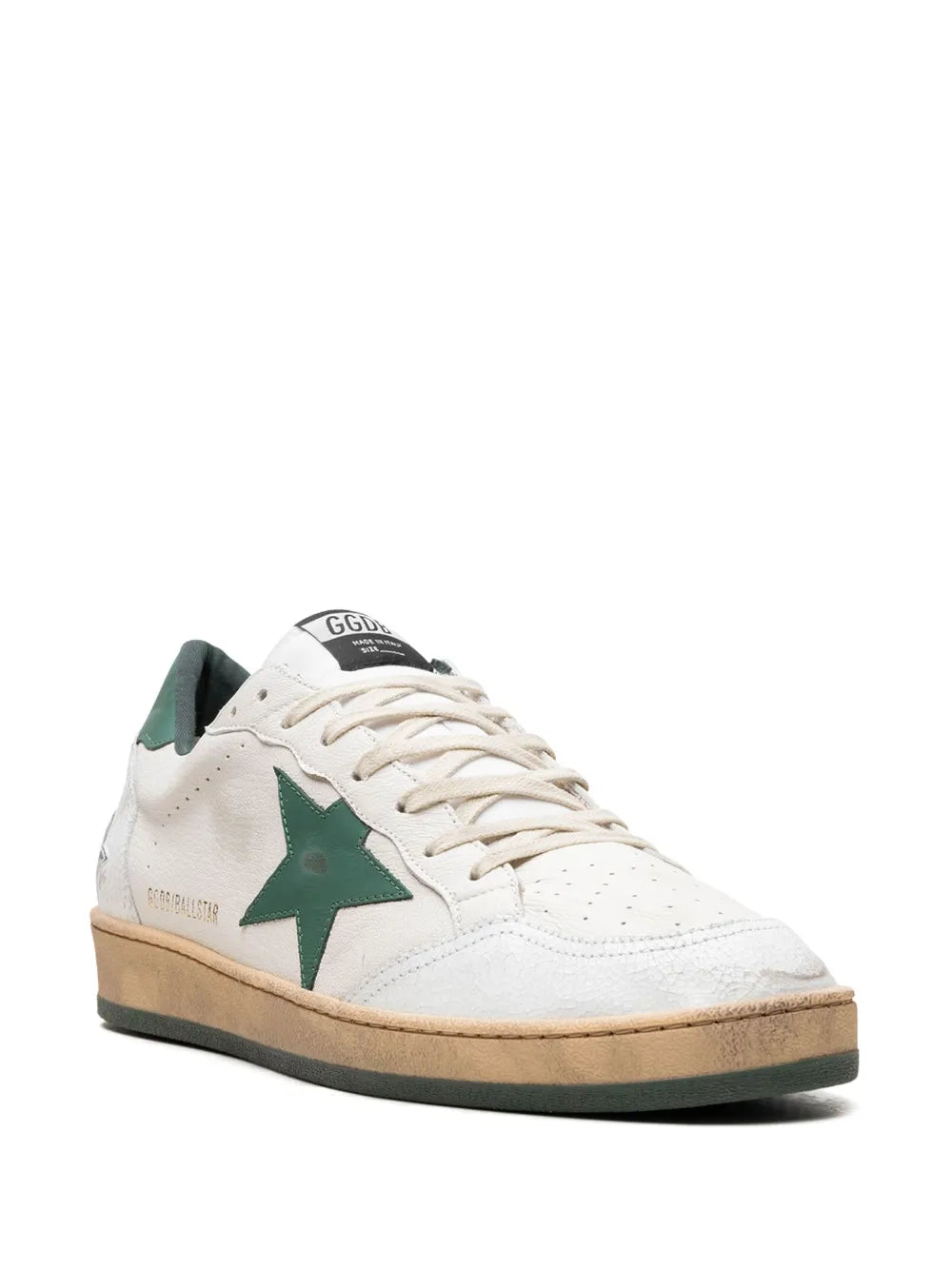 Golden Goose Ballstar White/Green Sneakers