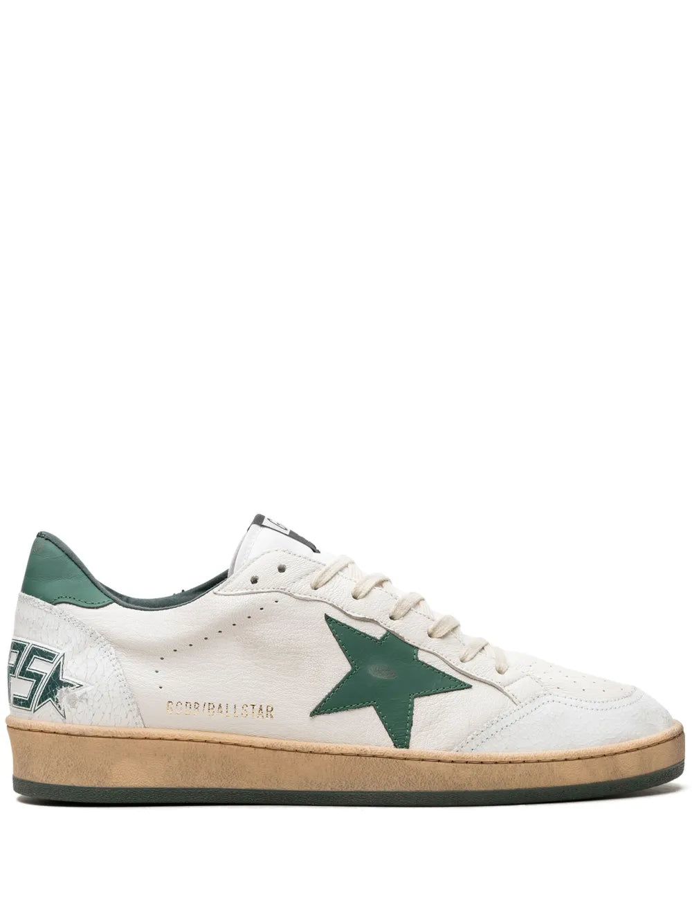 Golden Goose Ballstar White/Green Sneakers