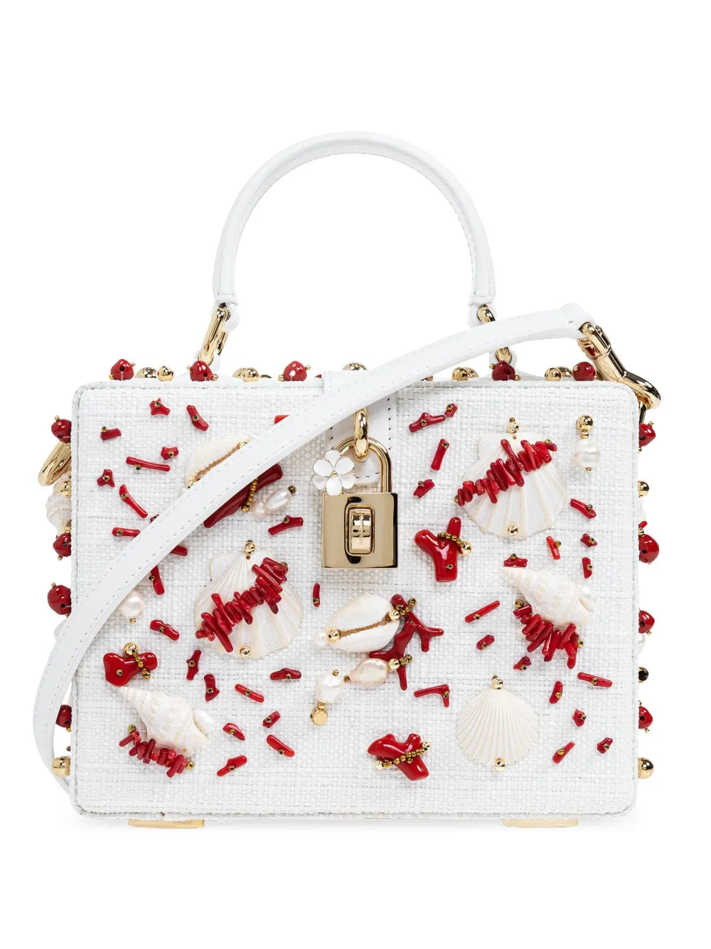 Dolce & GabbanaDolce Box seashell-appliqué tote bag