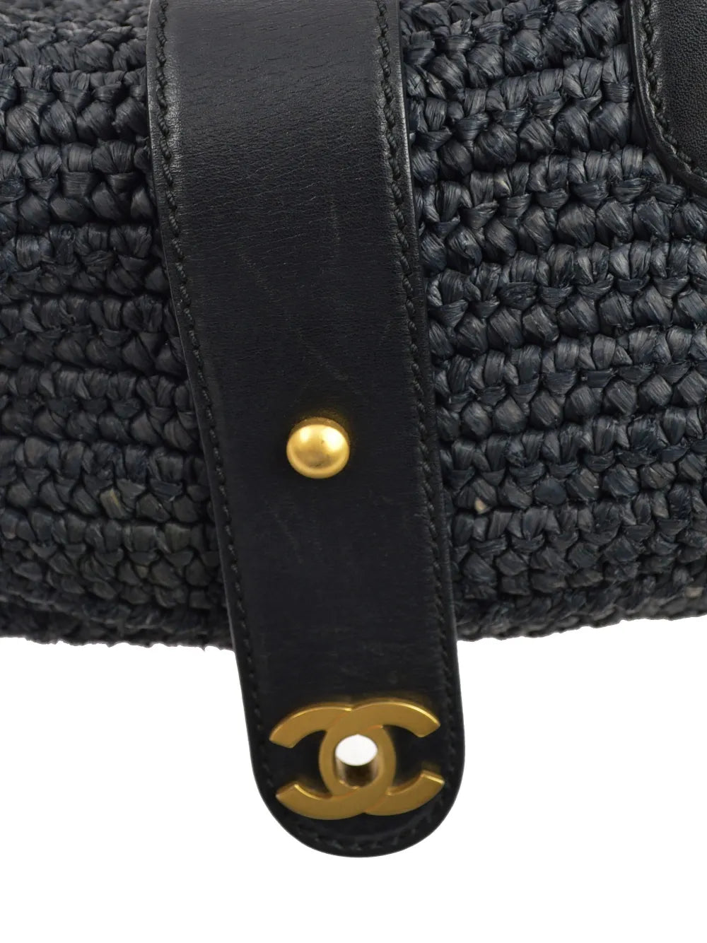 Pre-OwnedCHANEL Pre-Owned2006 CC raffia shoulder bag