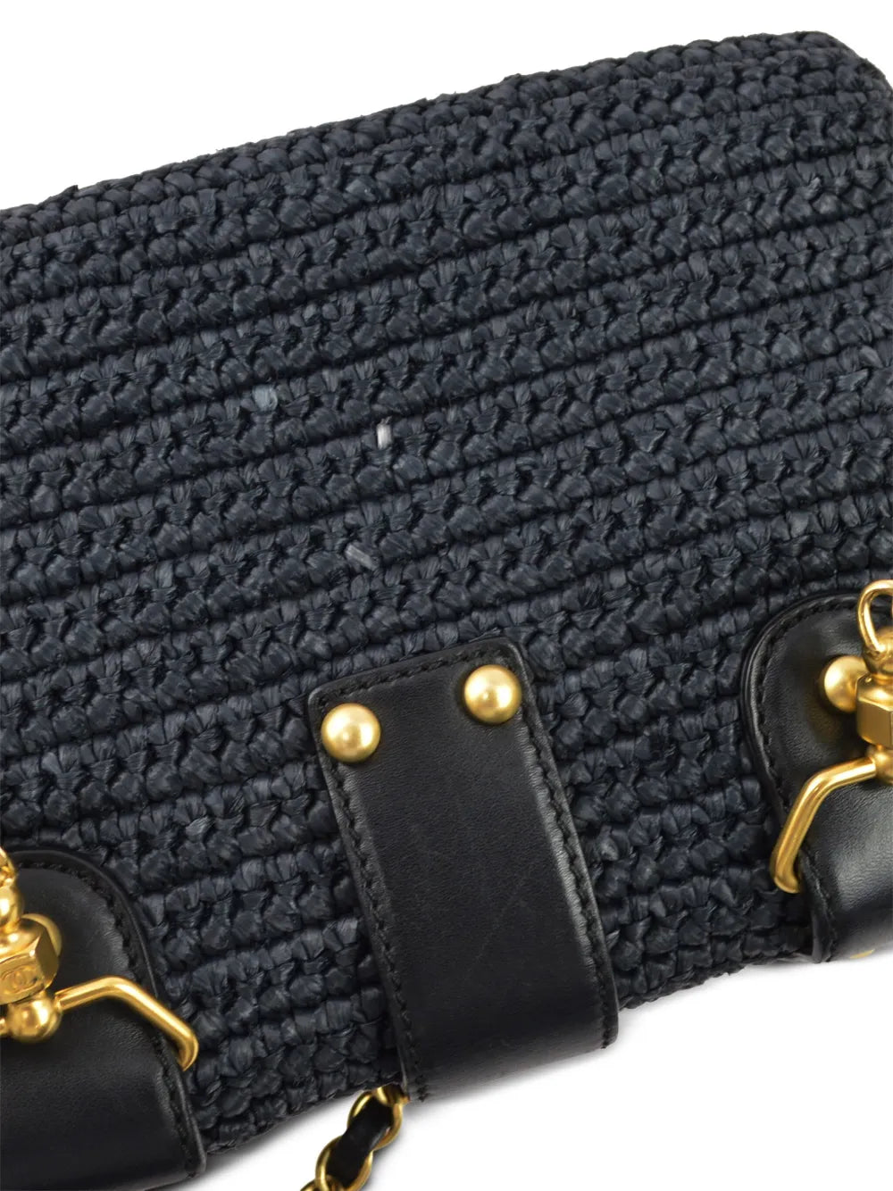 Pre-OwnedCHANEL Pre-Owned2006 CC raffia shoulder bag