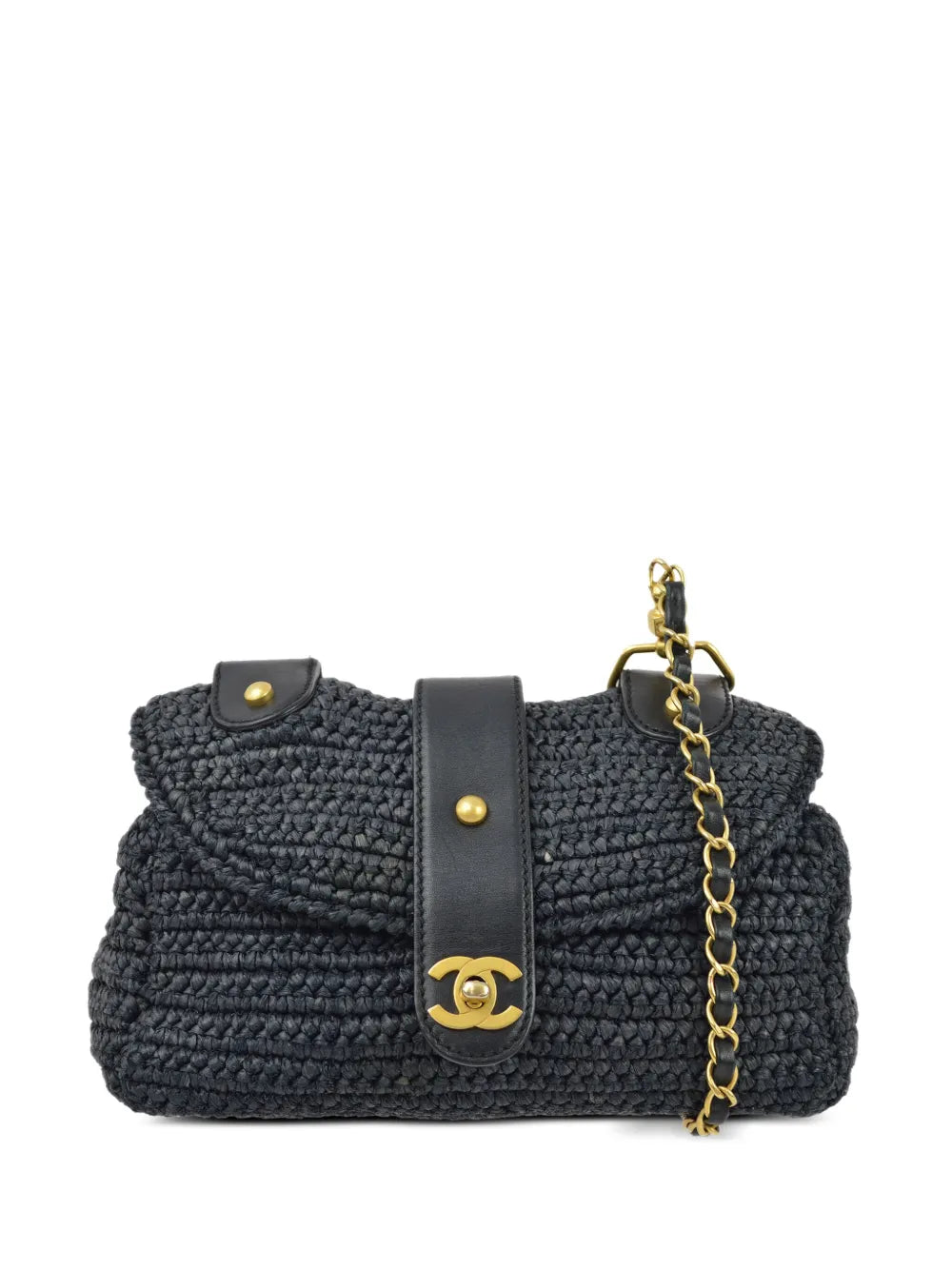 Pre-OwnedCHANEL Pre-Owned2006 CC raffia shoulder bag