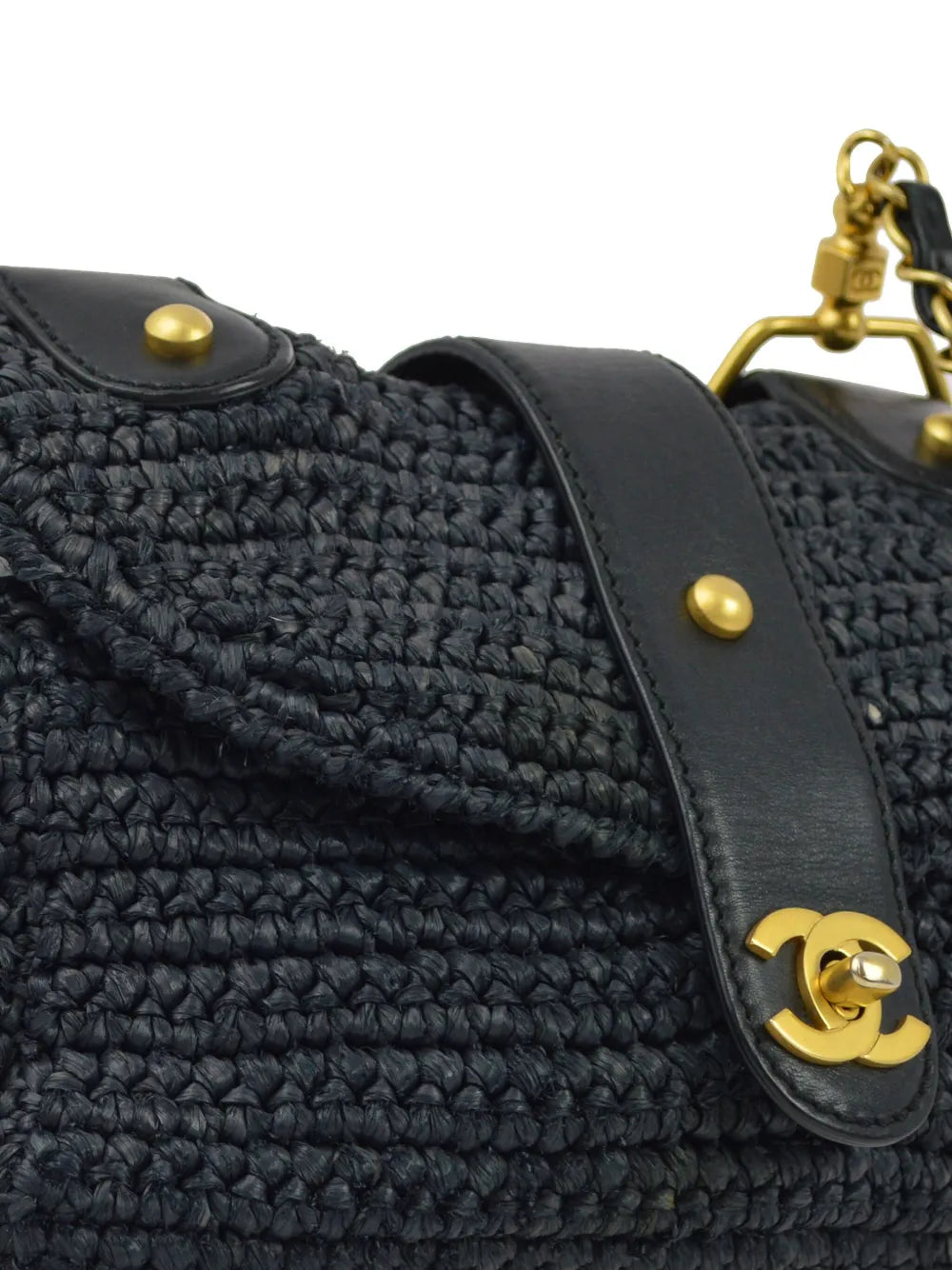 Pre-OwnedCHANEL Pre-Owned2006 CC raffia shoulder bag
