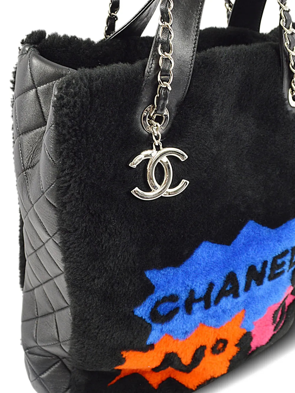 Pre-OwnedCHANEL Pre-Owned2014 N shearling tote bag