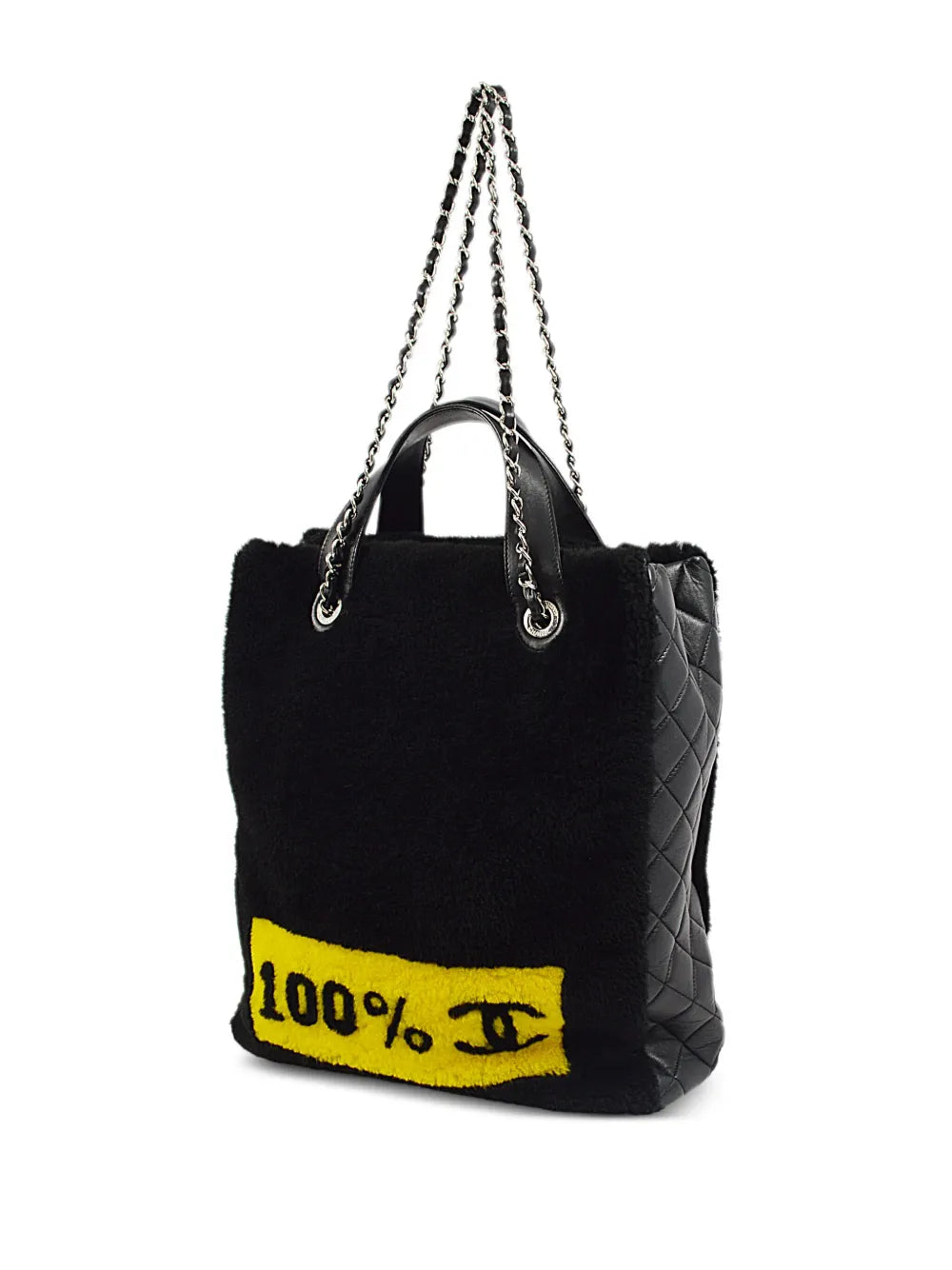 Pre-OwnedCHANEL Pre-Owned2014 Nº5 shearling tote bag