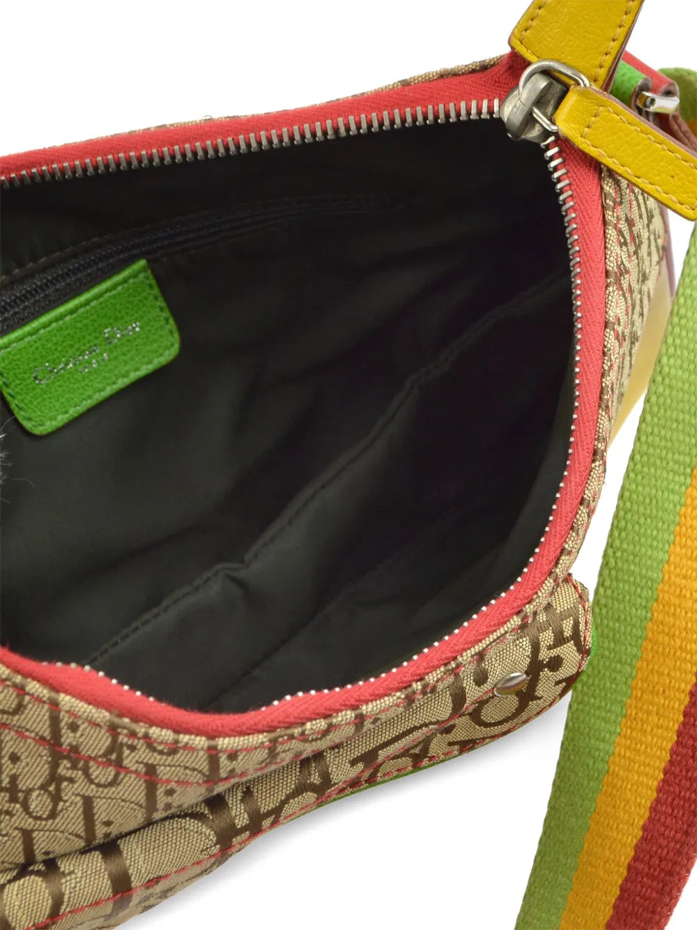 Pre-OwnedChristian Dior Pre-Owned2004 Rasta-Color Trotter Saddle shoulder bag
