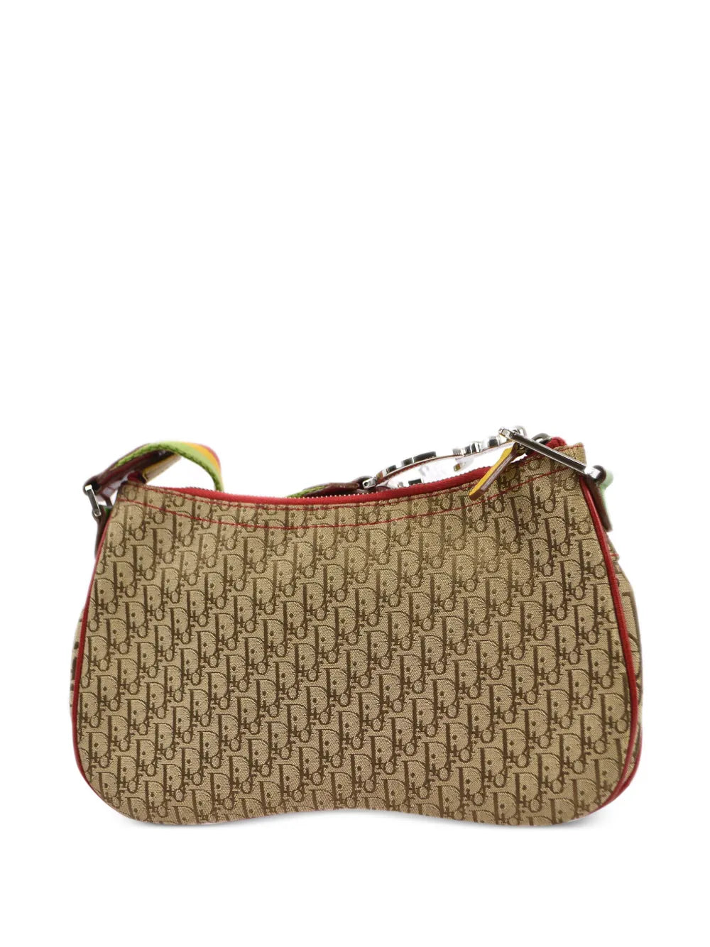 Pre-OwnedChristian Dior Pre-Owned2004 Rasta-Color Trotter Saddle shoulder bag