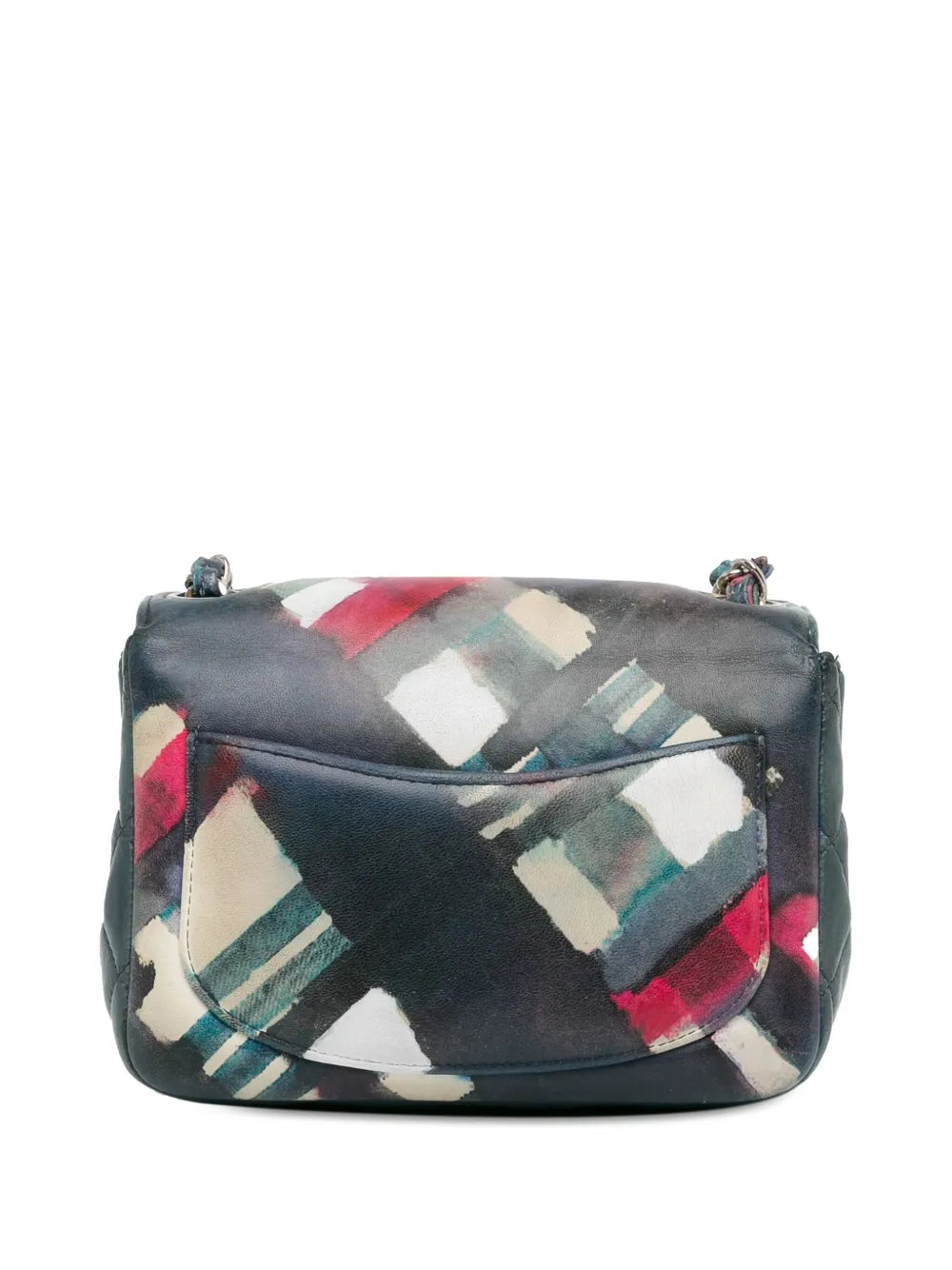 Pre-OwnedCHANEL Pre-Owned2016-2017 Mini Square Classic Printed Lambskin Airlines Flap crossbody bag