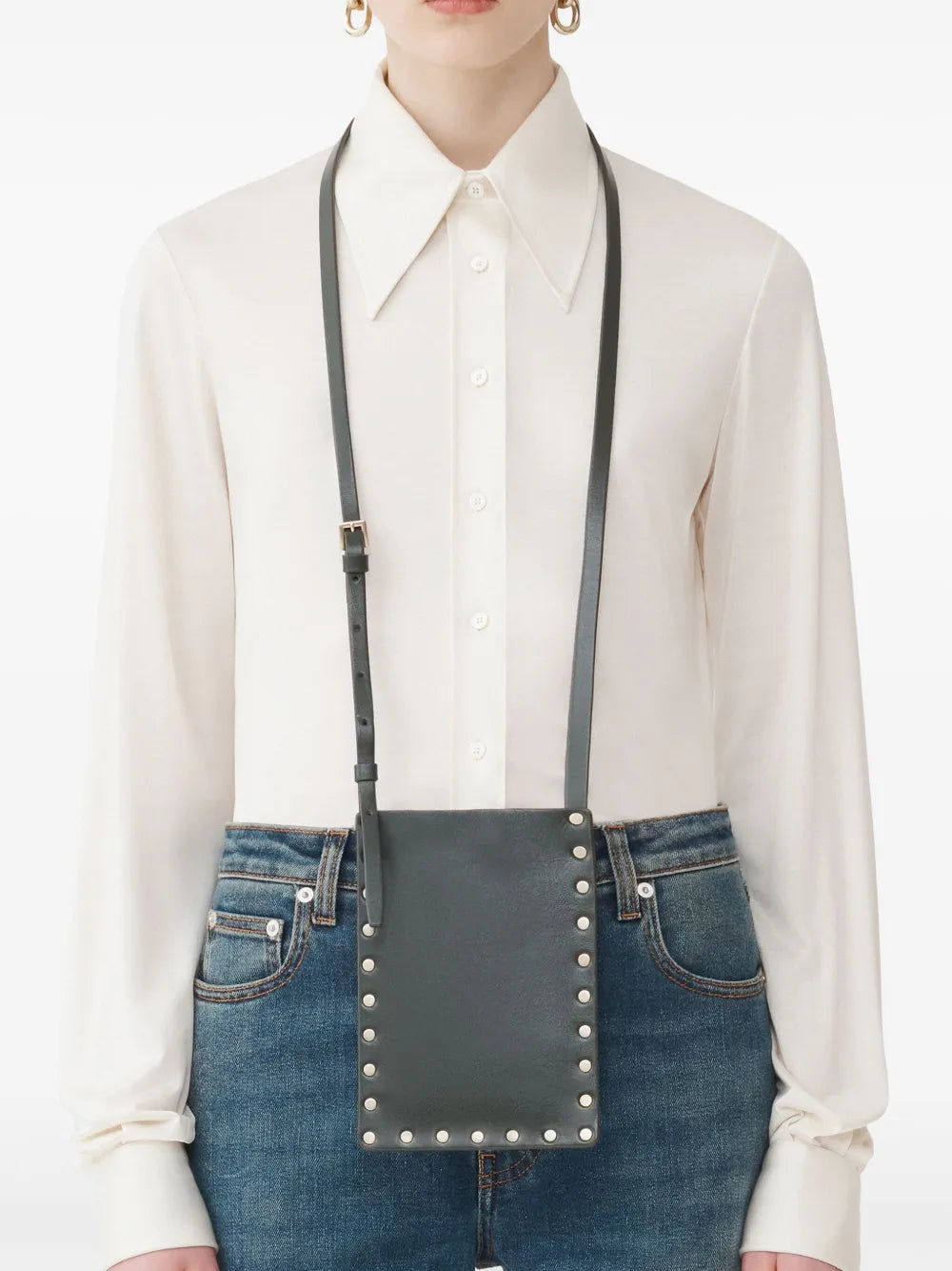 Fabiana Filippistud-embellished crossbody bag