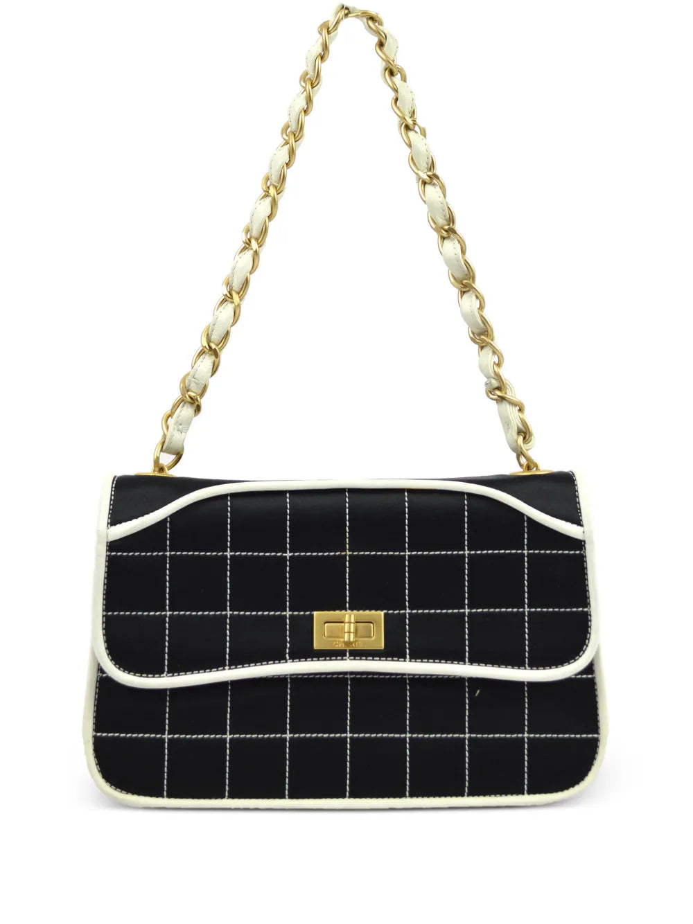 Pre-OwnedCHANEL Pre-Owned2000 2.55 Choco Bar shoulder bag