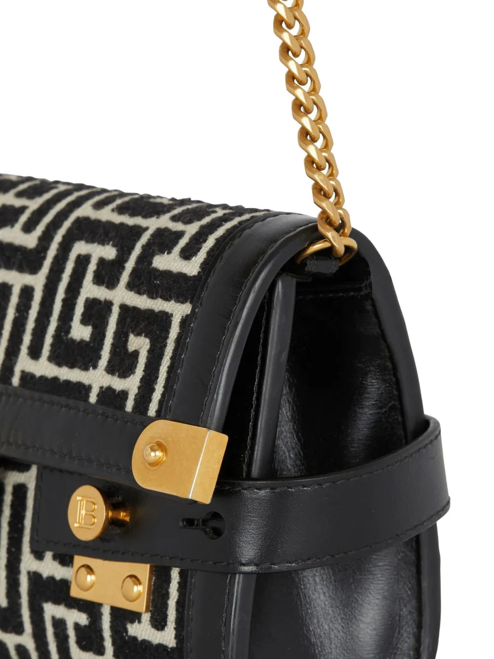 New SeasonBalmainB-Buzz 23 monogram clutch bag