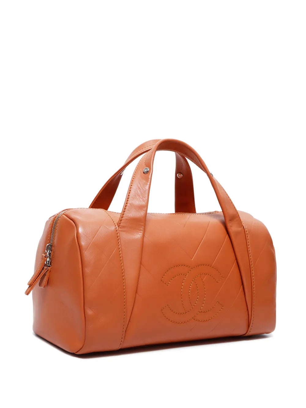 Pre-OwnedCHANEL Pre-Owned2005 CC chevron-quilted travel bag