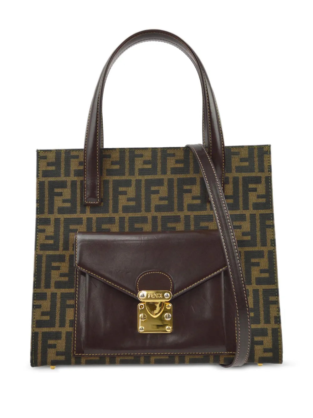 Pre-OwnedFendi Pre-Owned1990-2000s Zucca two-way handbag