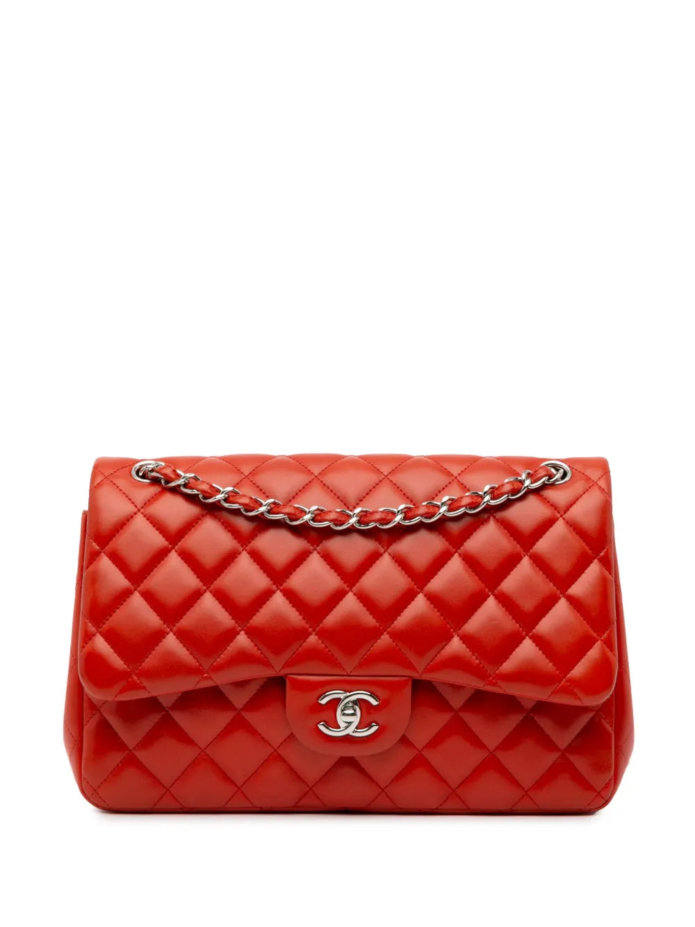 Pre-OwnedCHANEL Pre-Owned2011 Jumbo Classic Lambskin Double Flap shoulder bag