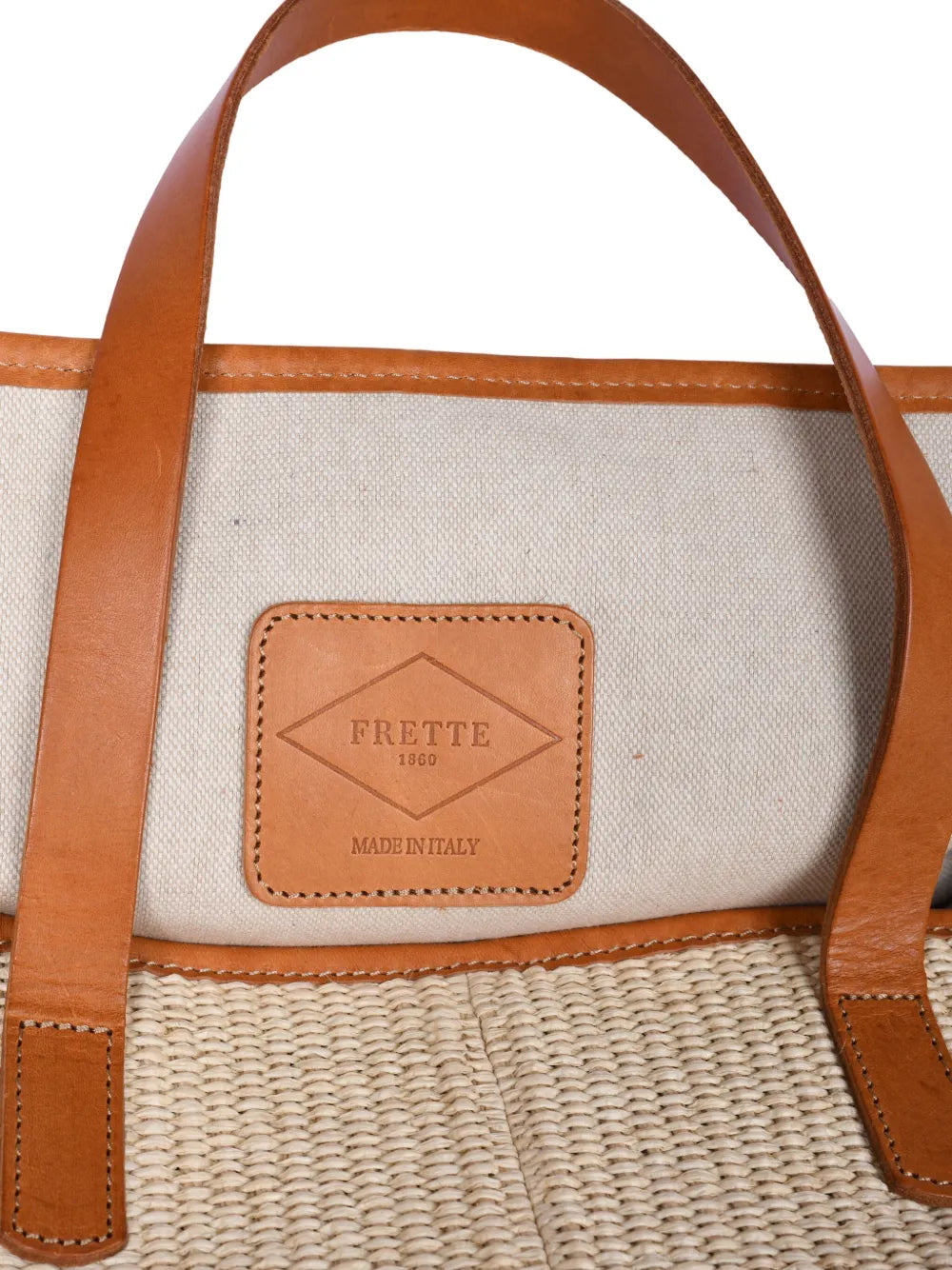 Frettepanelled beach bag