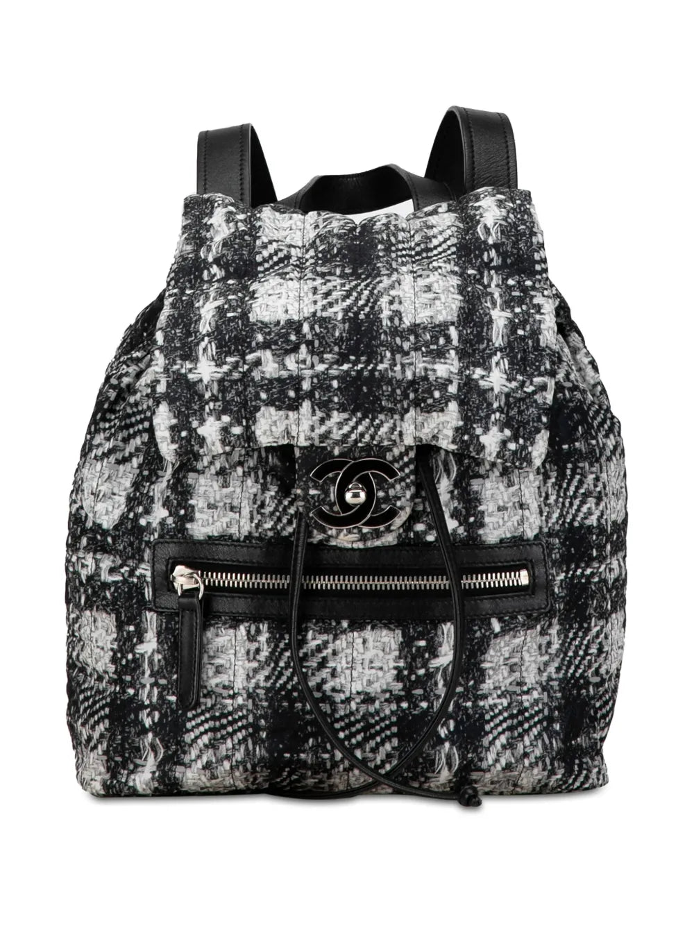 Pre-OwnedCHANEL Pre-Owned2013-2014 CC Nylon Tweed Printed backpack
