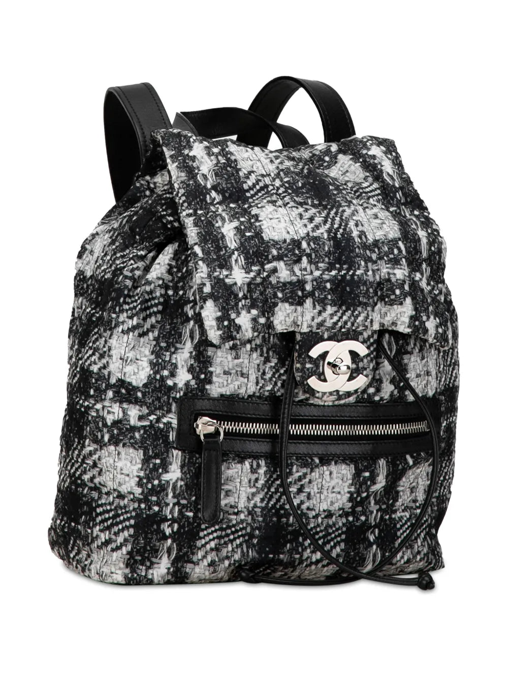 Pre-OwnedCHANEL Pre-Owned2013-2014 CC Nylon Tweed Printed backpack