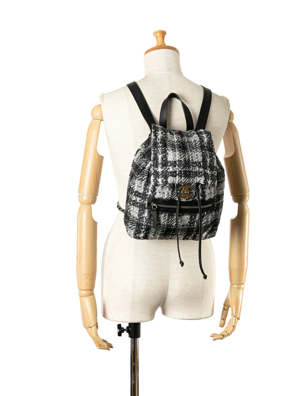 Pre-OwnedCHANEL Pre-Owned2013-2014 CC Nylon Tweed Printed backpack