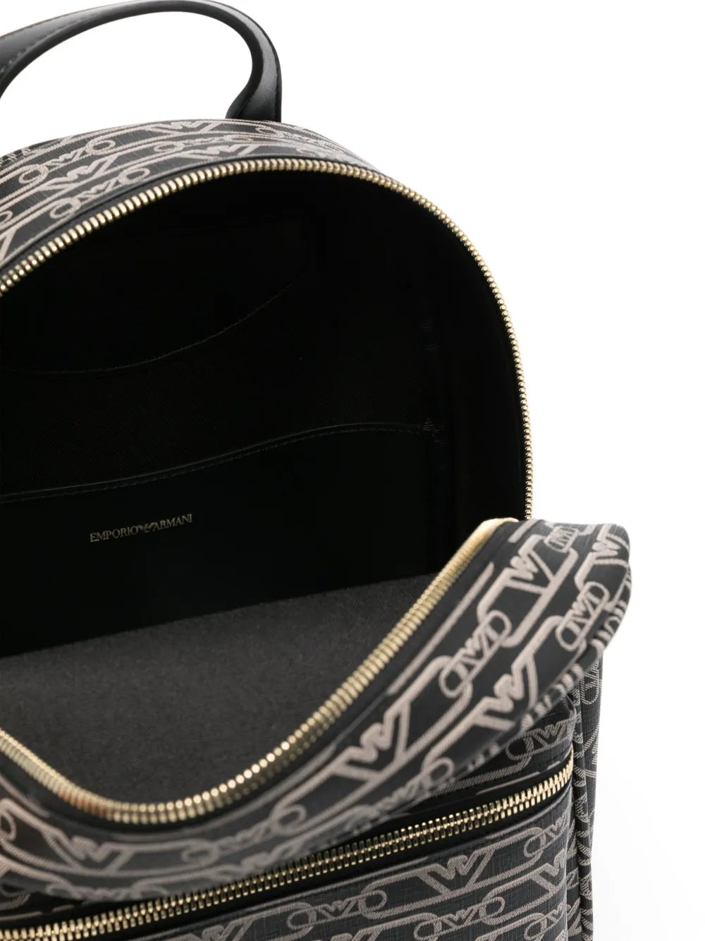 Emporio Armanilogo-print backpack
