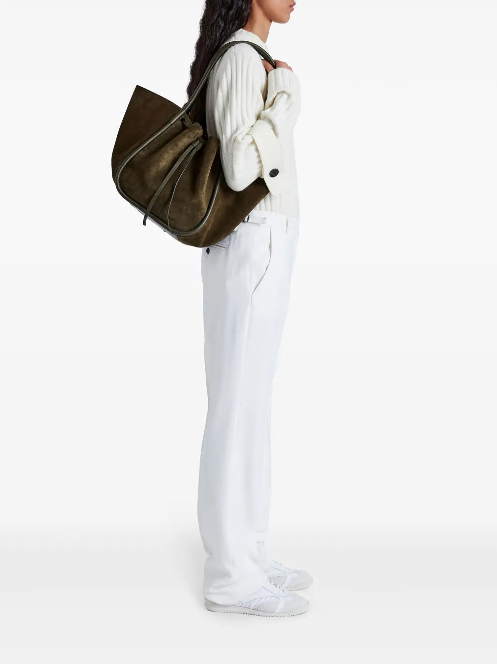 Proenza Schoulerlarge Ruched suede tote bag