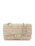 Pre-OwnedCHANEL Pre-Owned2004-2005 Medium Classic Tweed Double Flap shoulder bag