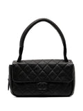 Pre-OwnedCHANEL Pre-Owned2008 Medium Classic Zippered Expandable Rubber CC Flap Bag