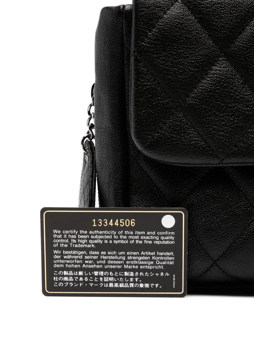 Pre-OwnedCHANEL Pre-Owned2008 Medium Classic Zippered Expandable Rubber CC Flap Bag