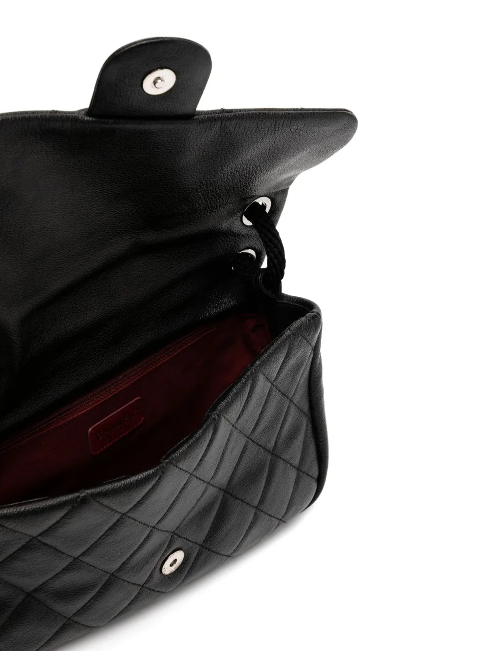 Pre-OwnedCHANEL Pre-Owned2008 Medium Classic Zippered Expandable Rubber CC Flap Bag
