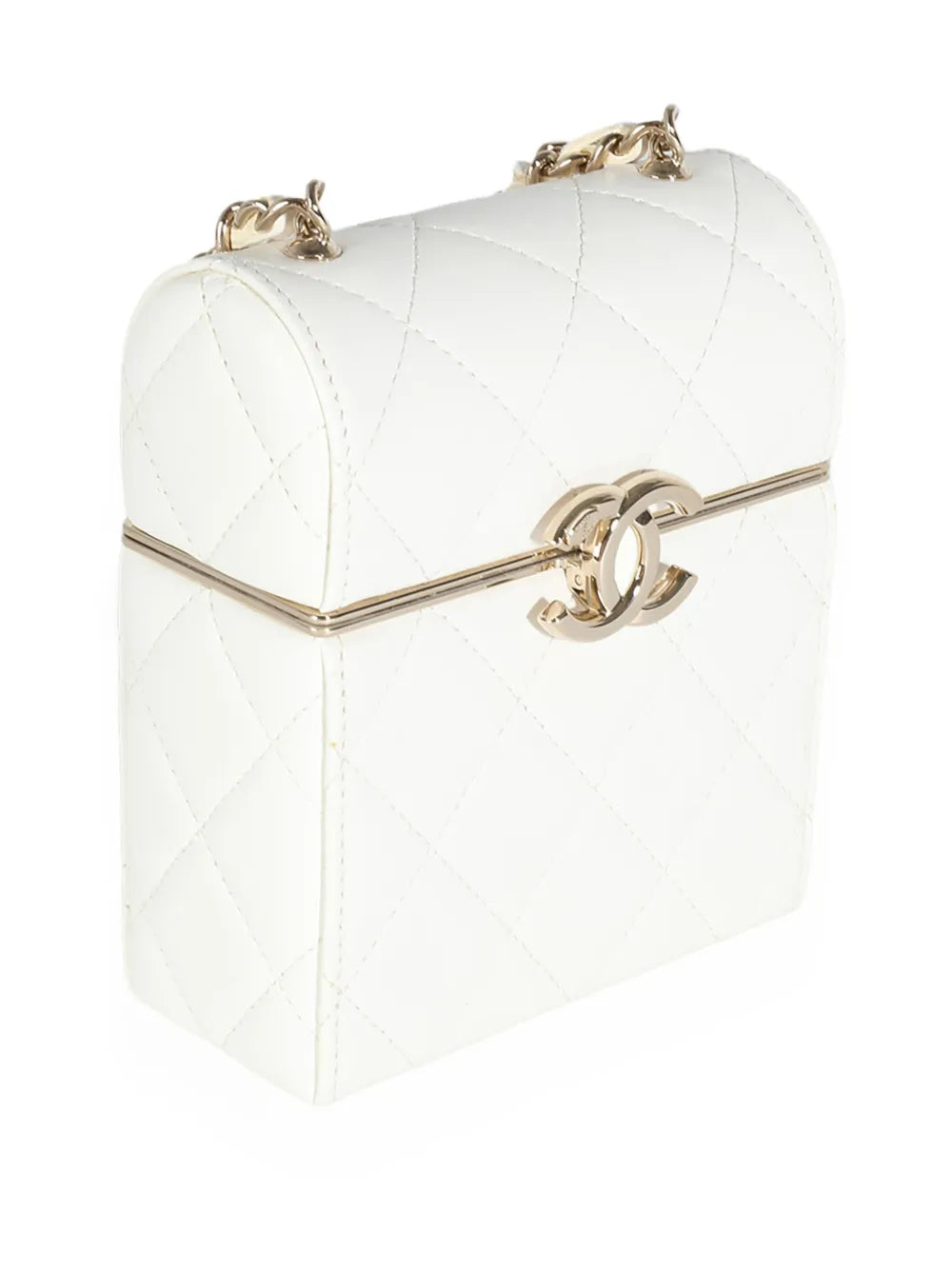 Pre-OwnedCHANEL Pre-Owned2022 mini diamond-quilted box clutch bag