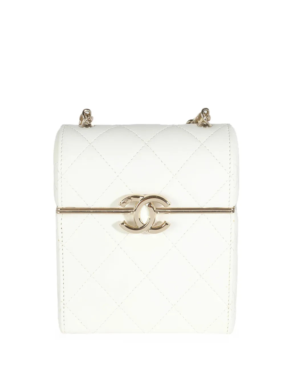Pre-OwnedCHANEL Pre-Owned2022 mini diamond-quilted box clutch bag