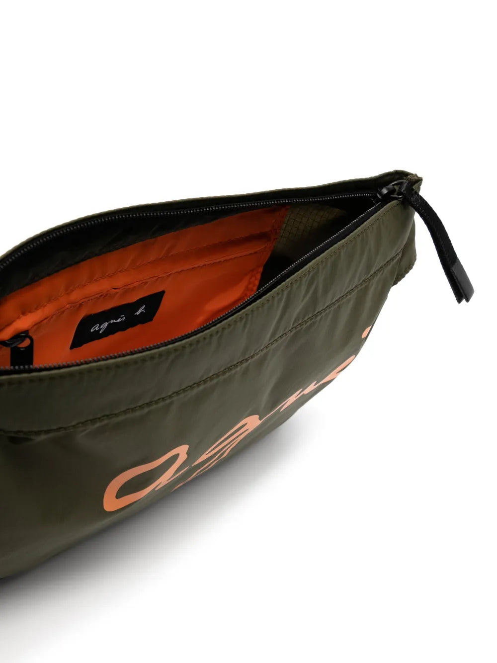 agn? b. logo print shoulder bag