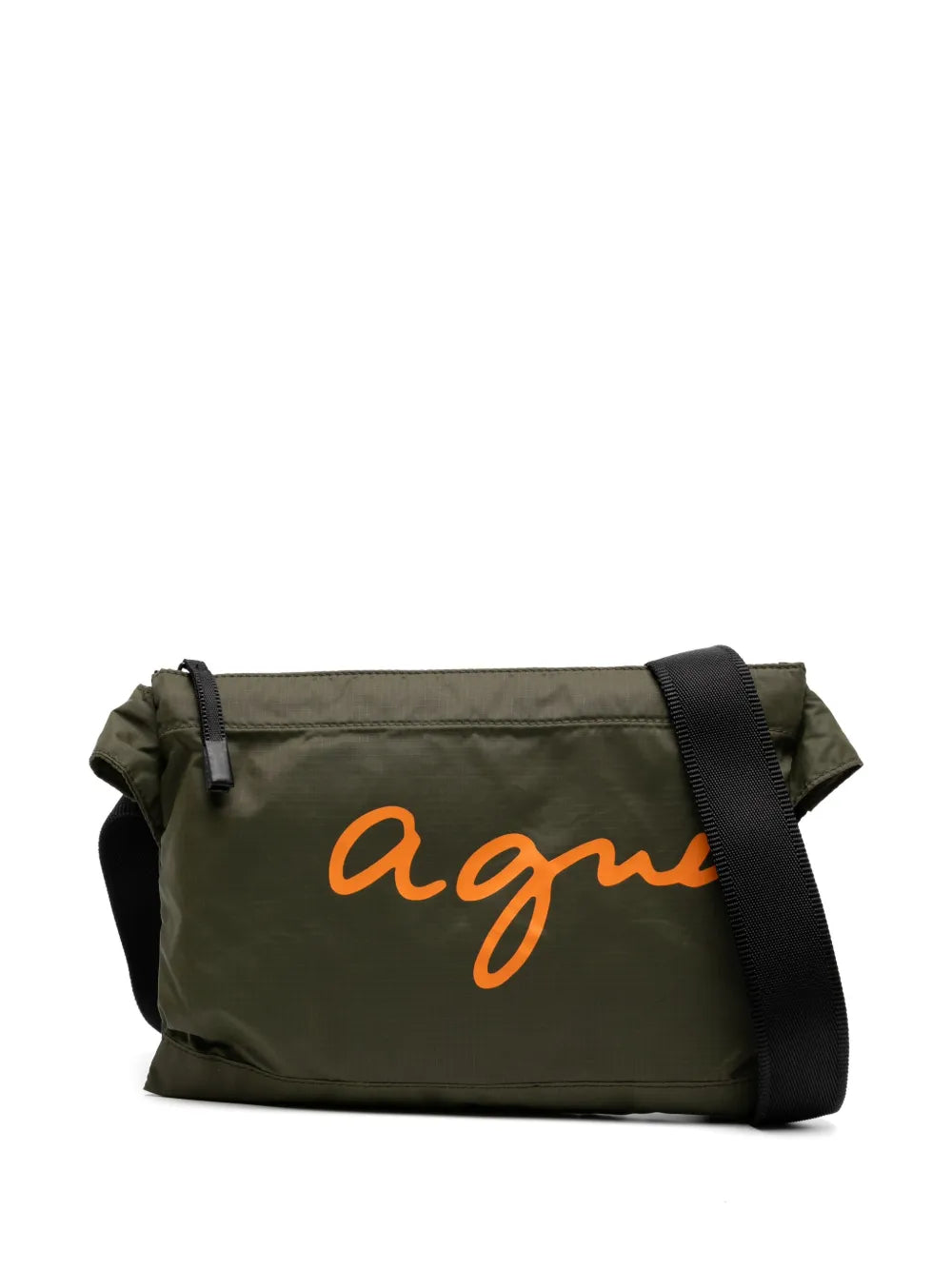 agn? b. logo print shoulder bag