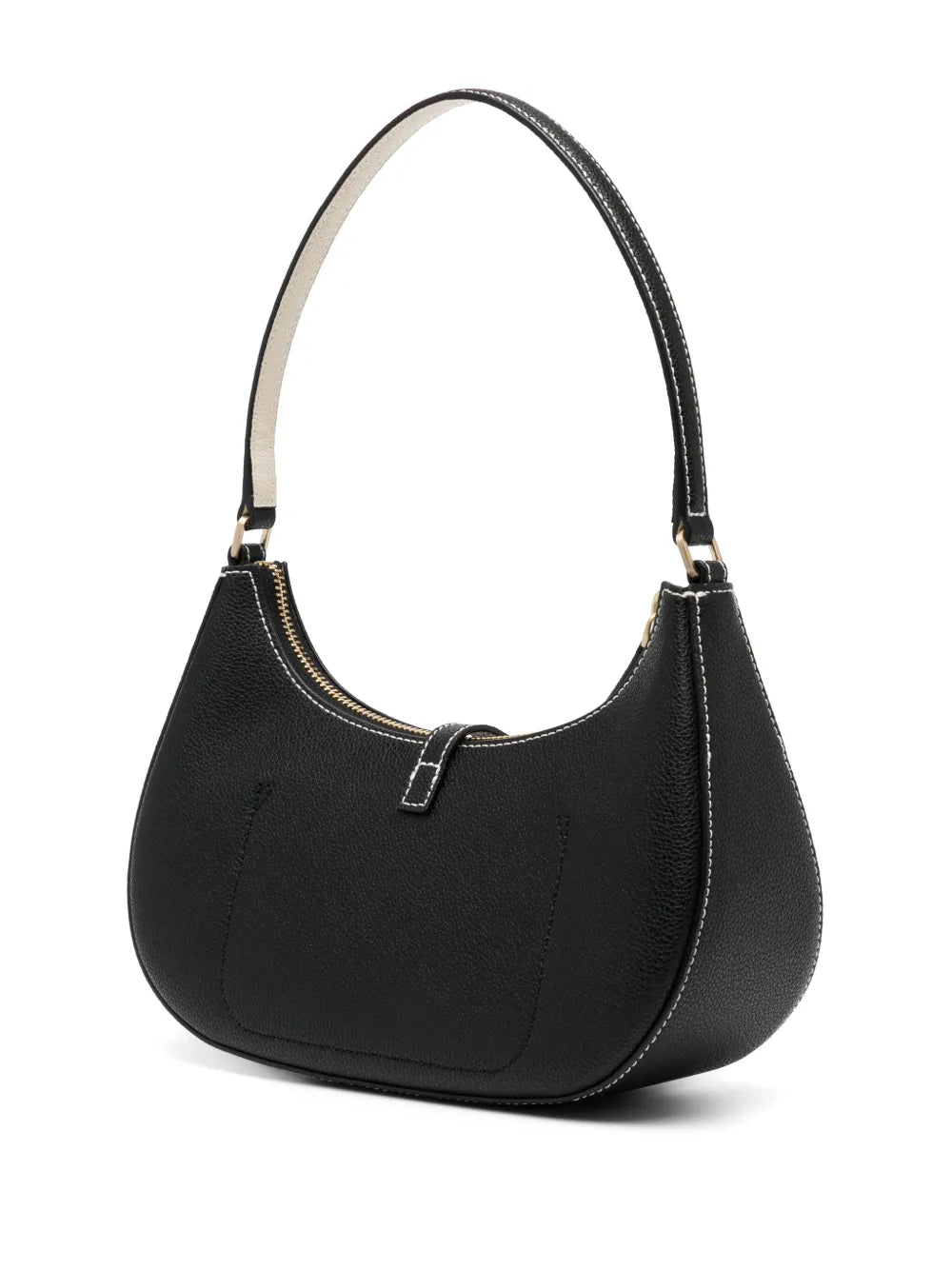 agnès b. logo-lettering leather shoulder bag