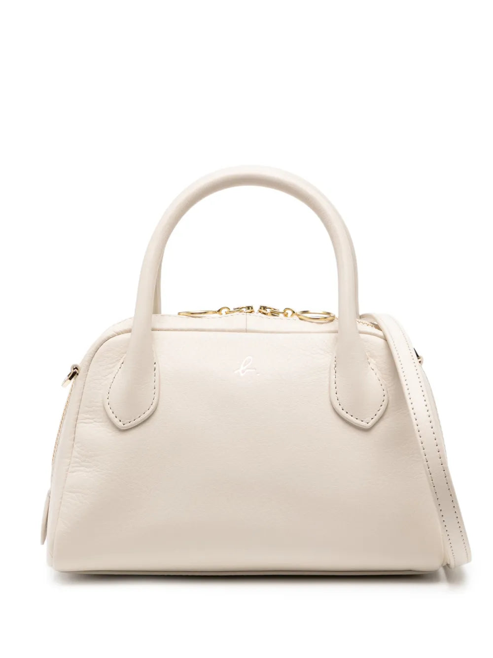 agnès b. leather boston cross baby bag