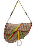 Pre-OwnedChristian Dior Pre-Owned2004 Diorissimo Rasta Saddle shoulder bag