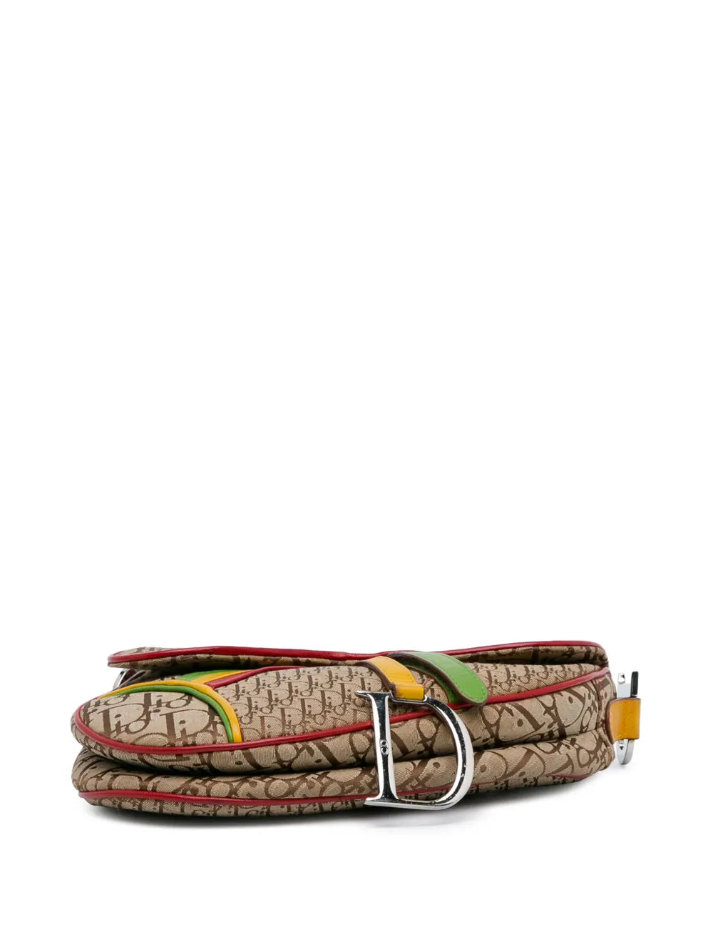 Pre-OwnedChristian Dior Pre-Owned2004 Diorissimo Rasta Saddle shoulder bag