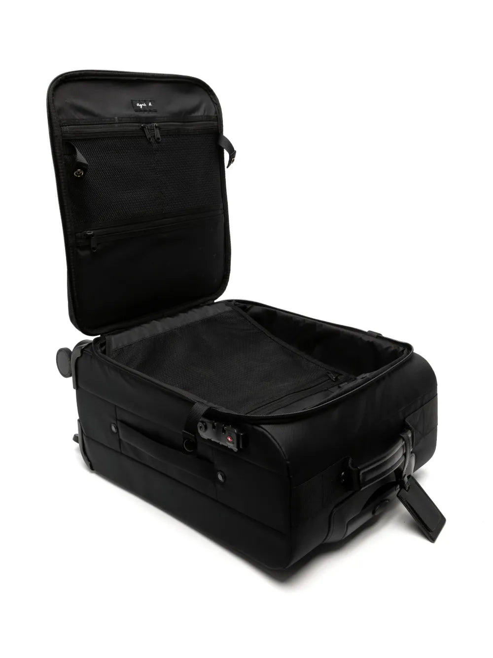 agn? b. logo-print trolley bag