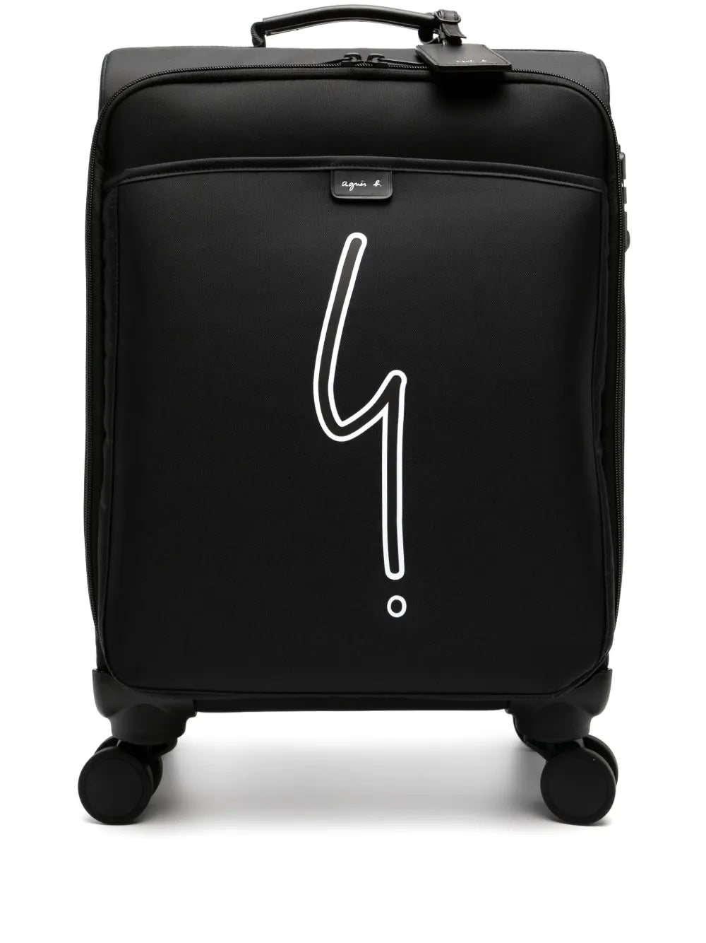 agn? b. logo-print trolley bag