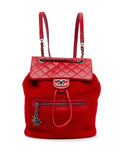 Pre-OwnedCHANEL Pre-Owned2015-2016 Small Shearling and Glazed Calfskin Mountain backpack