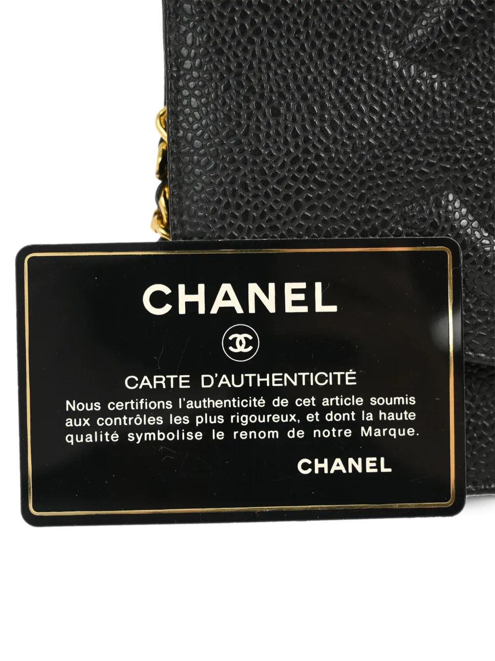 Pre-OwnedCHANEL Pre-Owned1997 CC leather chain wallet