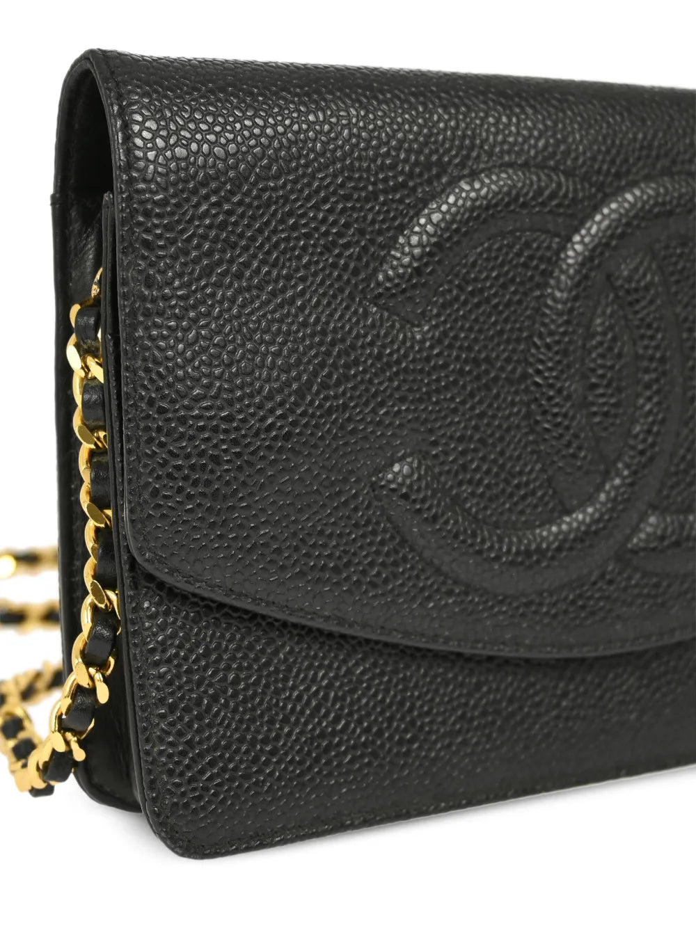 Pre-OwnedCHANEL Pre-Owned1997 CC leather chain wallet