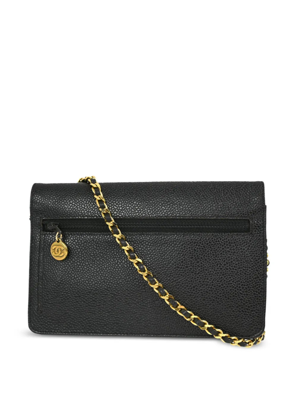 Pre-OwnedCHANEL Pre-Owned1997 CC leather chain wallet
