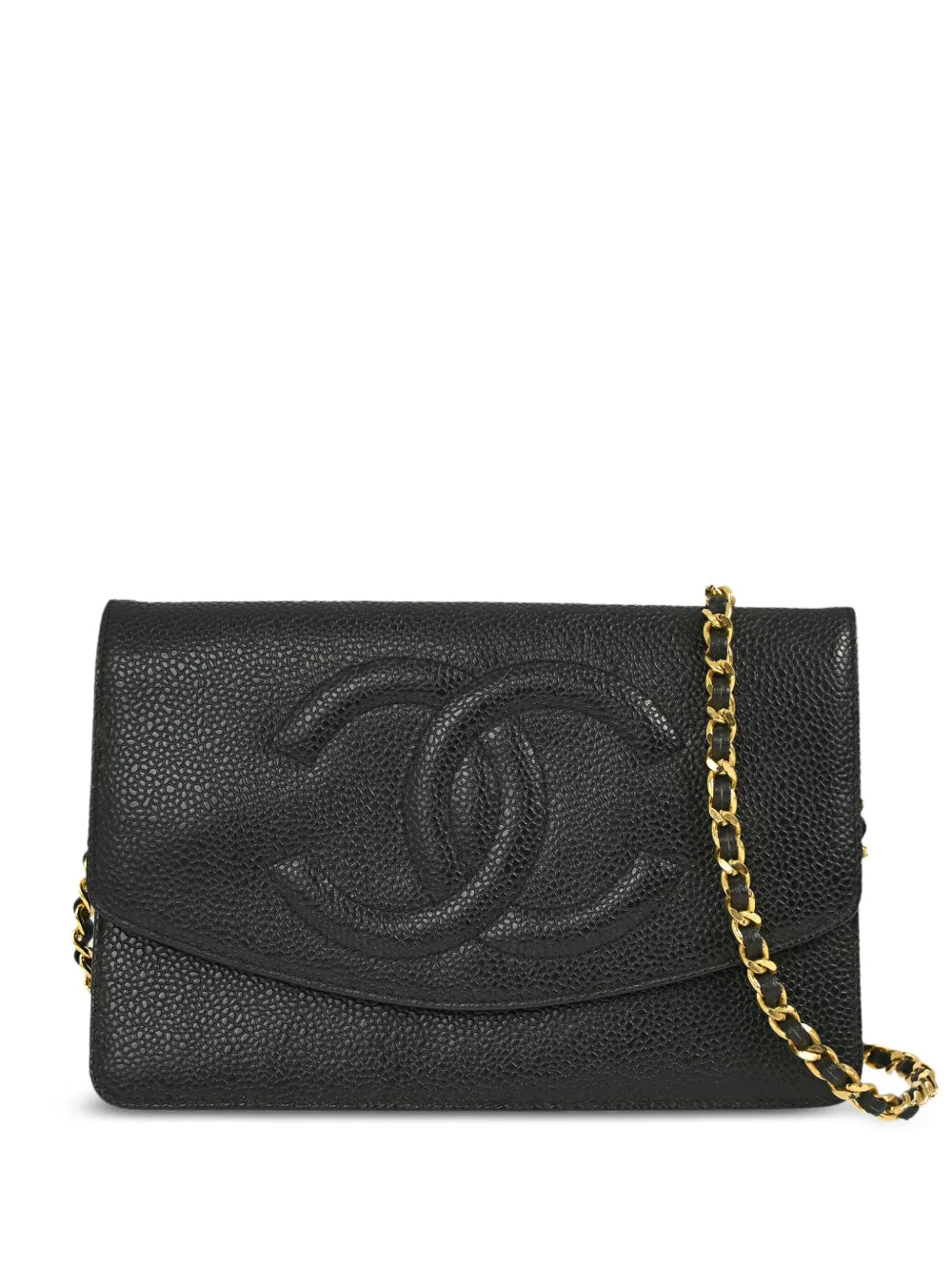 Pre-OwnedCHANEL Pre-Owned1997 CC leather chain wallet