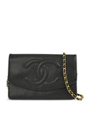 Pre-OwnedCHANEL Pre-Owned1997 CC leather chain wallet