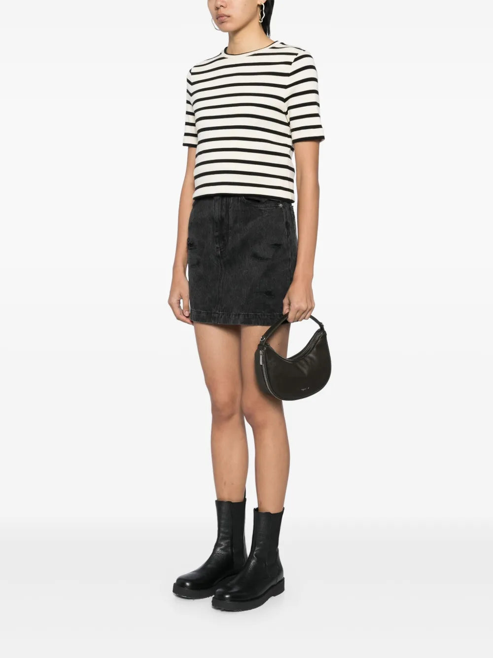 agnès b. leather crossbody bag