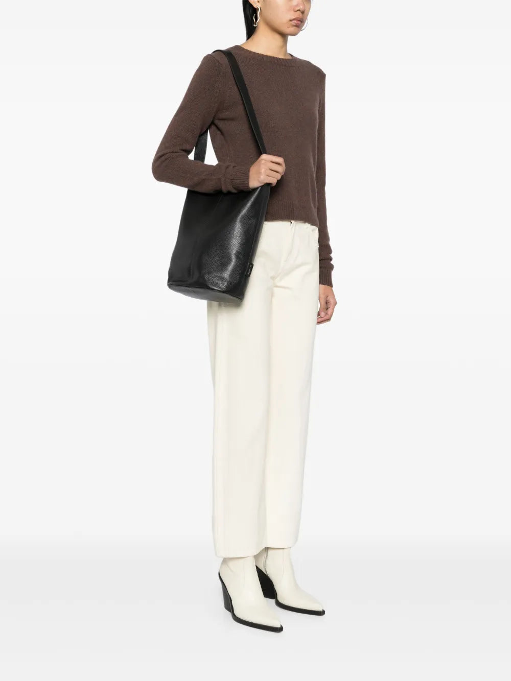 agn? b. leather one shoulder bag