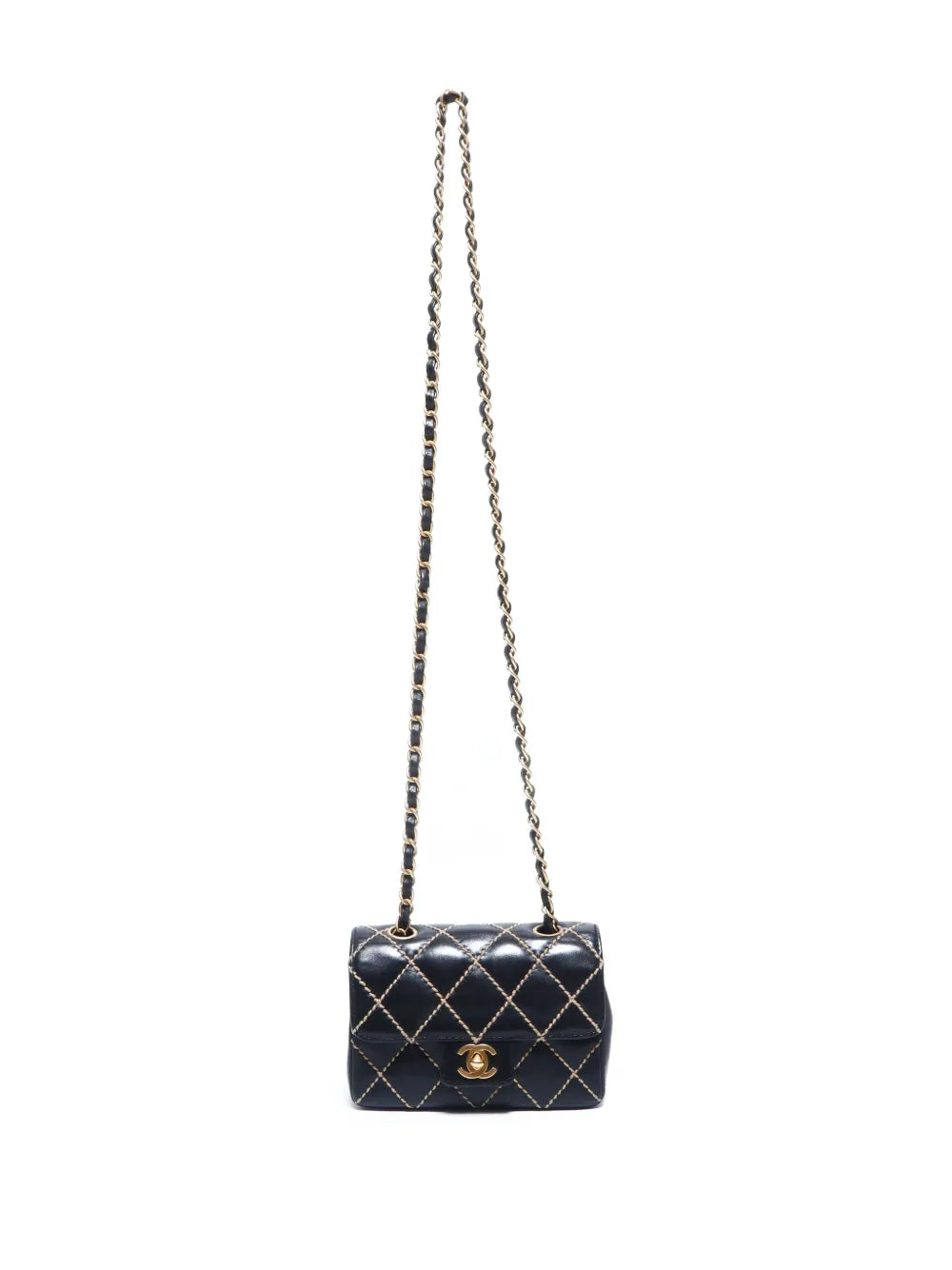 Pre-OwnedCHANEL Pre-Owned2003-2004 mini Wild Stitch shoulder bag